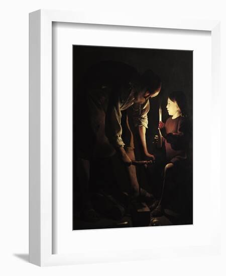 St. Joseph, the Carpenter, circa 1640-Georges de La Tour-Framed Giclee Print