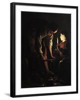 St. Joseph, the Carpenter, circa 1640-Georges de La Tour-Framed Giclee Print