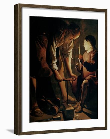 St. Joseph, the Carpenter-Georges de La Tour-Framed Giclee Print