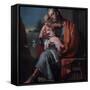 St. Joseph with the Child-Giambattista Tiepolo-Framed Stretched Canvas