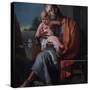 St. Joseph with the Child-Giambattista Tiepolo-Stretched Canvas