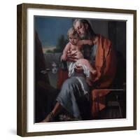 St. Joseph with the Child-Giambattista Tiepolo-Framed Giclee Print