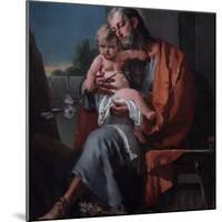 St. Joseph with the Child-Giambattista Tiepolo-Mounted Giclee Print