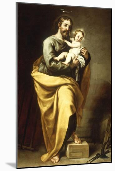 St Joseph with the Infant Christ-Alonso Cano-Mounted Giclee Print