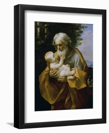 St. Joseph with the Jesus Child-Guido Reni-Framed Giclee Print
