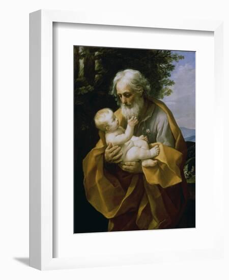 St. Joseph with the Jesus Child-Guido Reni-Framed Giclee Print