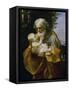 St. Joseph with the Jesus Child-Guido Reni-Framed Stretched Canvas