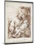 St. Joseph with the Sleeping Christ Child-Bartolome Esteban Murillo-Mounted Giclee Print