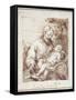 St. Joseph with the Sleeping Christ Child-Bartolome Esteban Murillo-Framed Stretched Canvas