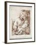 St. Joseph with the Sleeping Christ Child-Bartolome Esteban Murillo-Framed Giclee Print