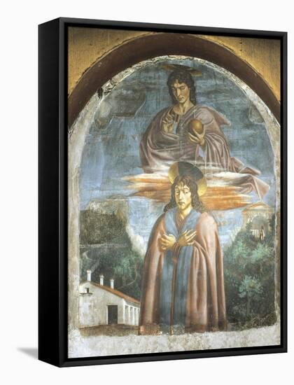 St Julian, Fresco-Andrea Del Castagno-Framed Stretched Canvas