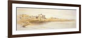 St Julian's Bay, Malta, 1866 (Pen and Brown Ink with Graphite and Watercolours on Off-White Paper)-Edward Lear-Framed Giclee Print