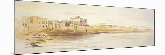 St Julian's Bay, Malta, 1866 (Pen and Brown Ink with Graphite and Watercolours on Off-White Paper)-Edward Lear-Mounted Giclee Print