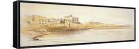 St Julian's Bay, Malta, 1866 (Pen and Brown Ink with Graphite and Watercolours on Off-White Paper)-Edward Lear-Framed Stretched Canvas