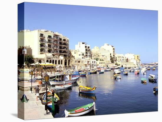 St Julians Bay, Malta-Peter Thompson-Stretched Canvas