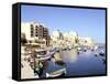 St Julians Bay, Malta-Peter Thompson-Framed Stretched Canvas