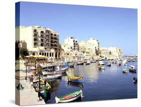 St Julians Bay, Malta-Peter Thompson-Stretched Canvas