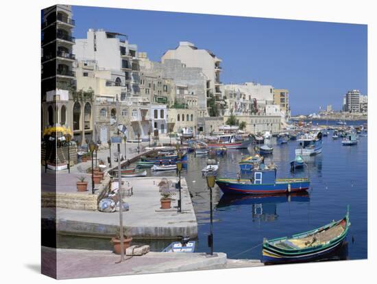 St Julians Bay, Malta-Peter Thompson-Stretched Canvas