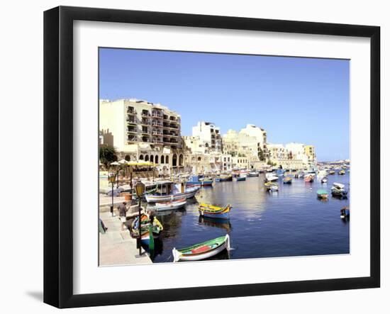 St Julians Bay, Malta-Peter Thompson-Framed Photographic Print