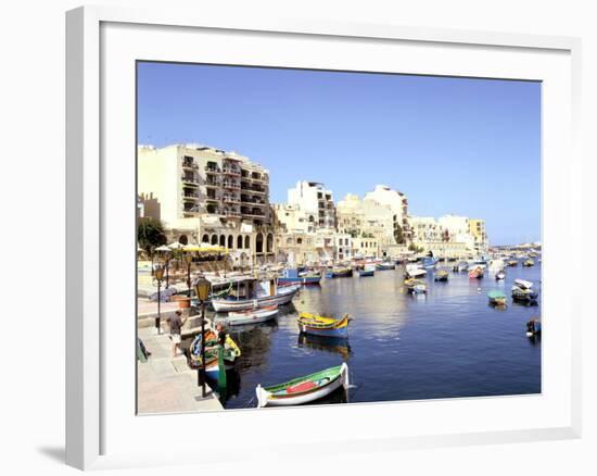 St Julians Bay, Malta-Peter Thompson-Framed Photographic Print