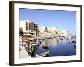 St Julians Bay, Malta-Peter Thompson-Framed Photographic Print