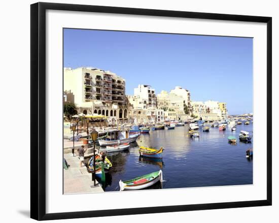 St Julians Bay, Malta-Peter Thompson-Framed Photographic Print