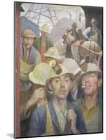 St. Just Tin Miner, 1935-Harold Harvey-Mounted Giclee Print
