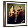 St. Justina and St. Rufina, 1675-Bartolome Esteban Murillo-Framed Giclee Print