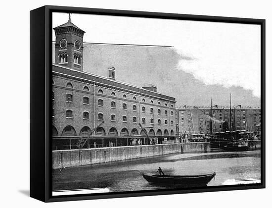 St Katharine's Dock, 1902-null-Framed Stretched Canvas