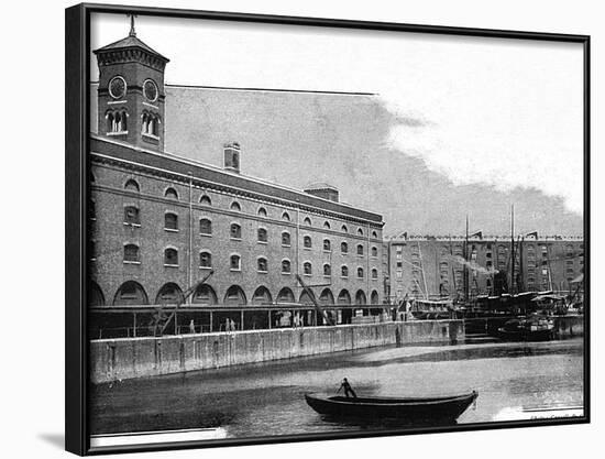 St Katharine's Dock, 1902-null-Framed Photographic Print