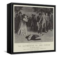 St Katherine by the Tower-Charles Green-Framed Stretched Canvas