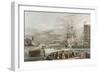St. Katherine's Dock: Opening on 25th October 1828, Engraved by E. Duncan (Coloured Aquatint)-William John Huggins-Framed Giclee Print