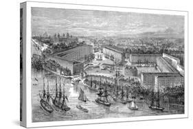 St Katherine's Docks, London, Late 19th Century-null-Stretched Canvas