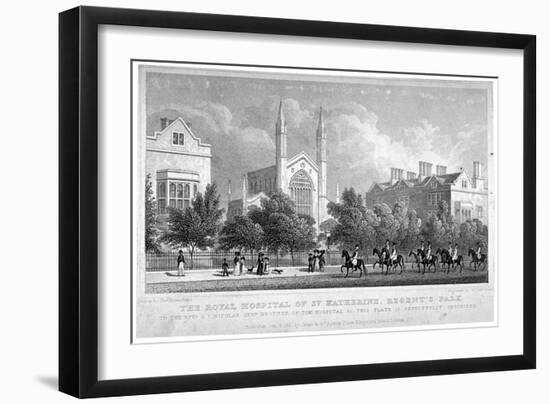 St Katherine's Hospital, Regent's Park, London, 1827-William Tombleson-Framed Giclee Print