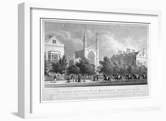 St Katherine's Hospital, Regent's Park, London, 1827-William Tombleson-Framed Giclee Print