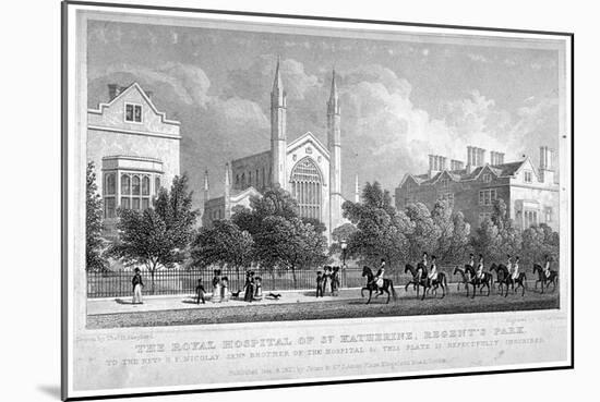 St Katherine's Hospital, Regent's Park, London, 1827-William Tombleson-Mounted Giclee Print
