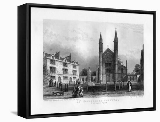 St Katherine's Hospital, Regent's Park, London, 19th Century-J Woods-Framed Stretched Canvas