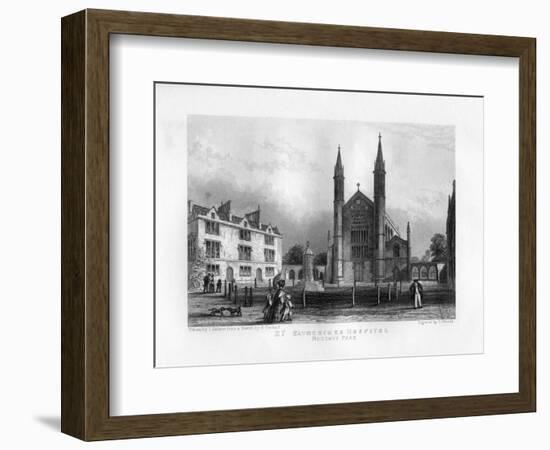 St Katherine's Hospital, Regent's Park, London, 19th Century-J Woods-Framed Giclee Print