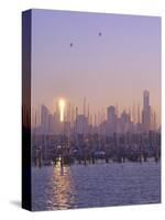 St. Kilda Harbour and Melbourne Skyline, Melbourne, Victoria, Australia, Pacific-Jochen Schlenker-Stretched Canvas