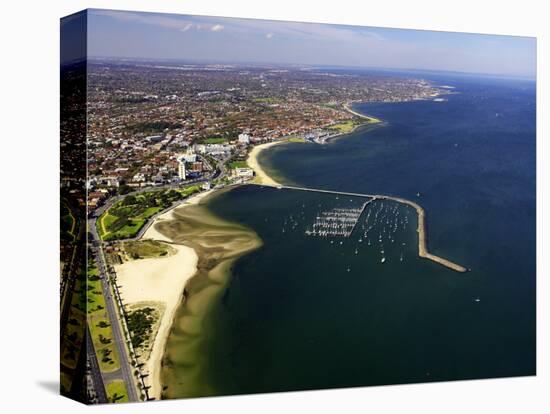 St Kilda, Port Phillip Bay, Melbourne, Victoria, Australia-David Wall-Stretched Canvas