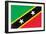St. Kitts And Nevis Flag Design with Wood Patterning - Flags of the World Series-Philippe Hugonnard-Framed Art Print