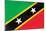 St. Kitts And Nevis Flag Design with Wood Patterning - Flags of the World Series-Philippe Hugonnard-Mounted Art Print