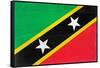 St. Kitts And Nevis Flag Design with Wood Patterning - Flags of the World Series-Philippe Hugonnard-Framed Stretched Canvas