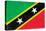 St. Kitts And Nevis Flag Design with Wood Patterning - Flags of the World Series-Philippe Hugonnard-Stretched Canvas