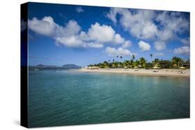 St. Kitts and Nevis, Nevis. Pinney's Beach-Walter Bibikow-Stretched Canvas