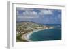 St. Kitts and Nevis, St. Kitts. Frigate Bay of the South Peninsula from Sir Timothy's Hill, morning-Walter Bibikow-Framed Photographic Print