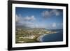 St. Kitts and Nevis, St. Kitts. Frigate Bay of the South Peninsula from Sir Timothy's Hill, morning-Walter Bibikow-Framed Photographic Print