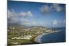 St. Kitts and Nevis, St. Kitts. Frigate Bay of the South Peninsula from Sir Timothy's Hill, morning-Walter Bibikow-Mounted Photographic Print