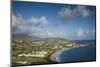 St. Kitts and Nevis, St. Kitts. Frigate Bay of the South Peninsula from Sir Timothy's Hill, morning-Walter Bibikow-Mounted Photographic Print