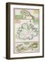 St. Kitts, Antigua and Bermuda, detail from a map of English Colonies in Caribbean-null-Framed Giclee Print